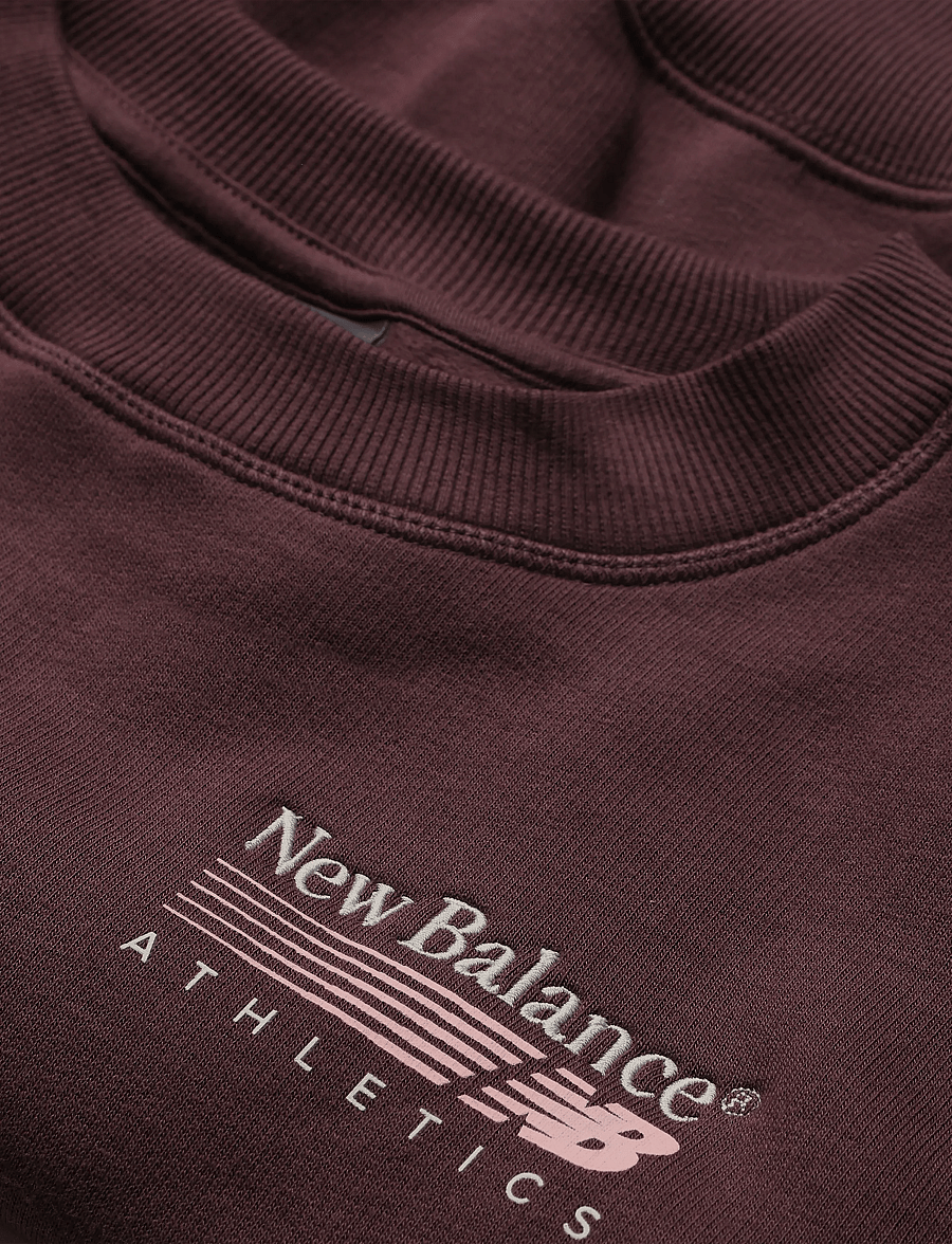 New Balance - Trackside Fleece Crew - overdele - cherry leather - 2
