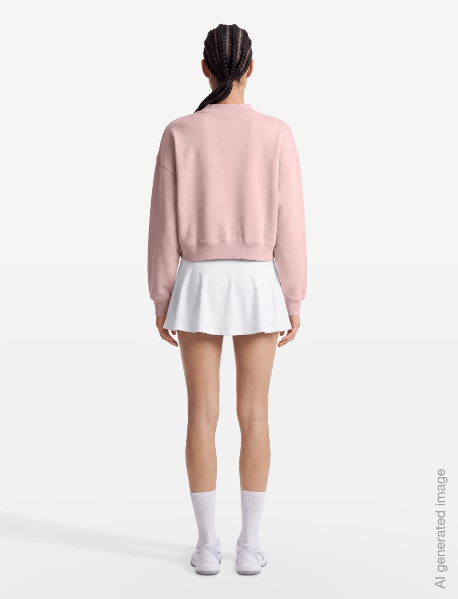 New Balance - Trackside Fleece Crew - sweatshirts - pink chalk - 4