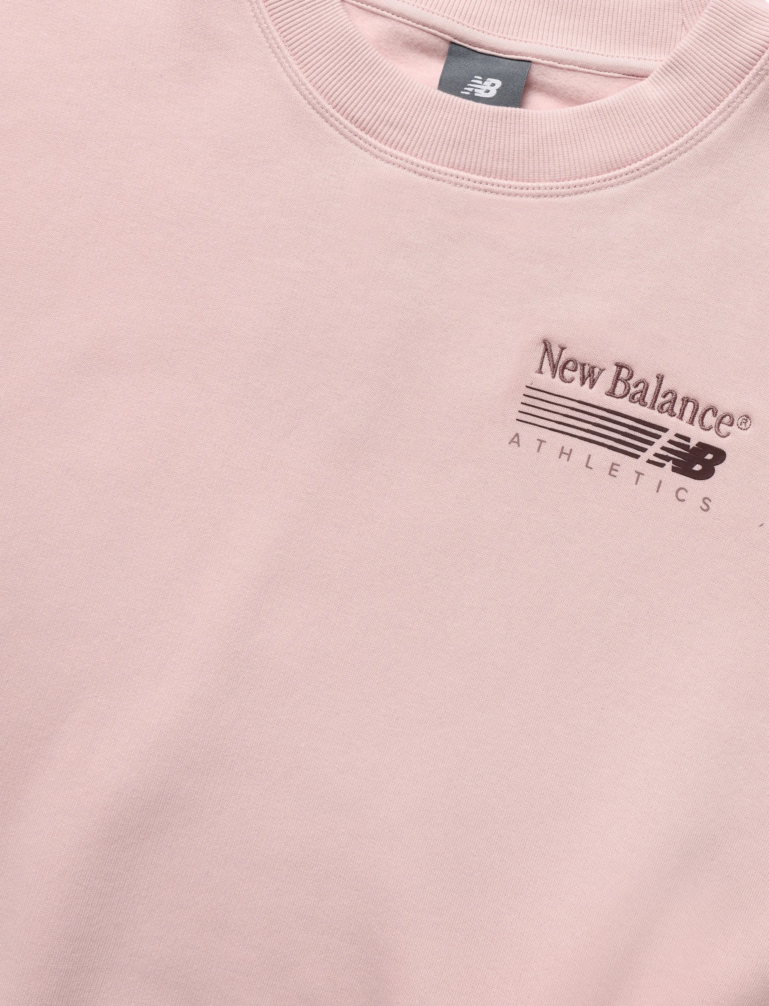 New Balance - Trackside Fleece Crew - sweatshirts - pink chalk - 2