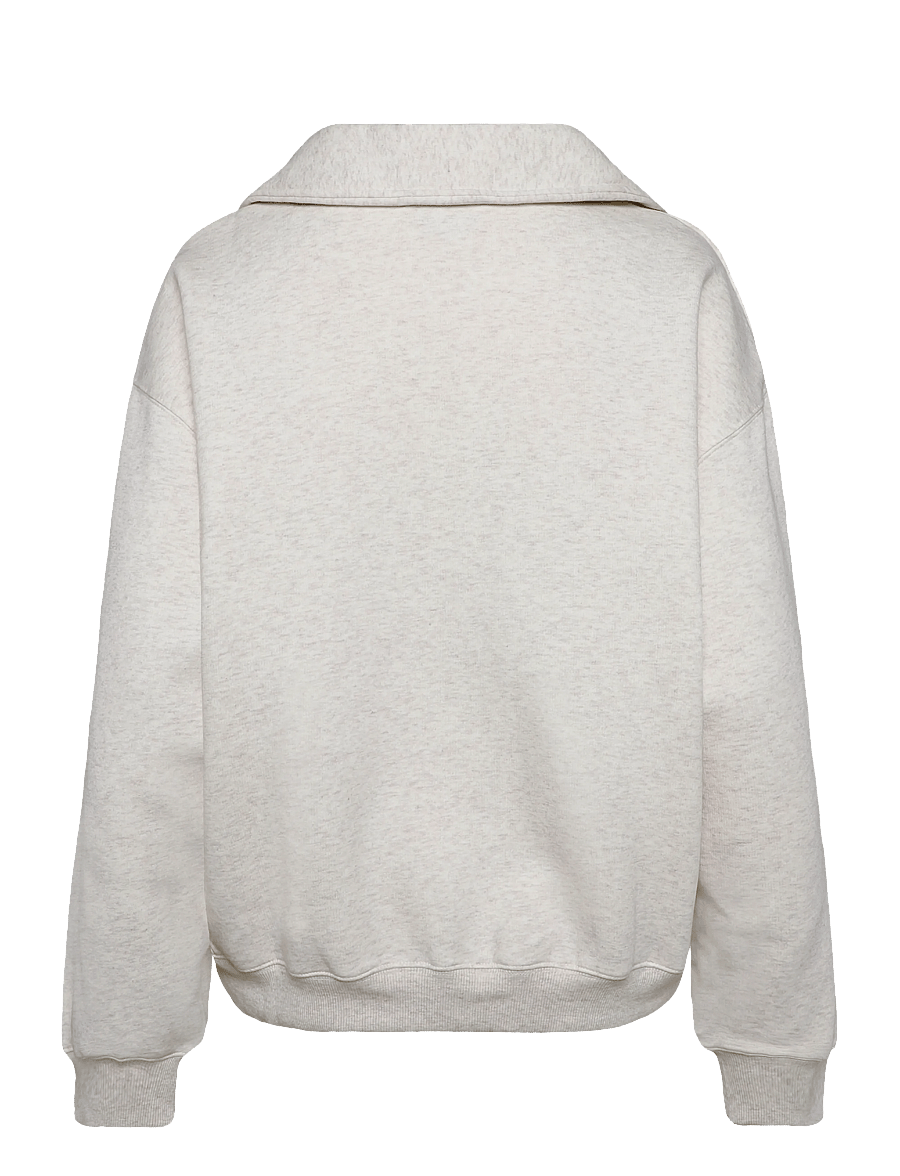 New Balance - Trackside Fleece Half Zip - sweatshirts - linen heather - 1