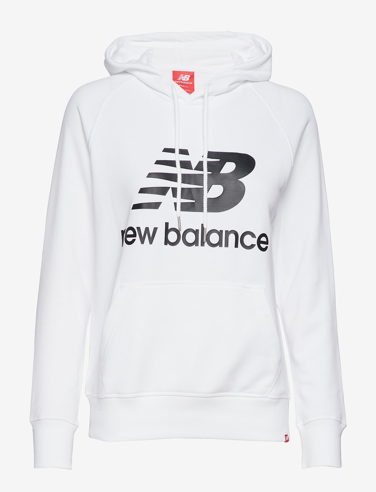 ESSENTIALS PULLOVER HOODIE - WHITE BLACK