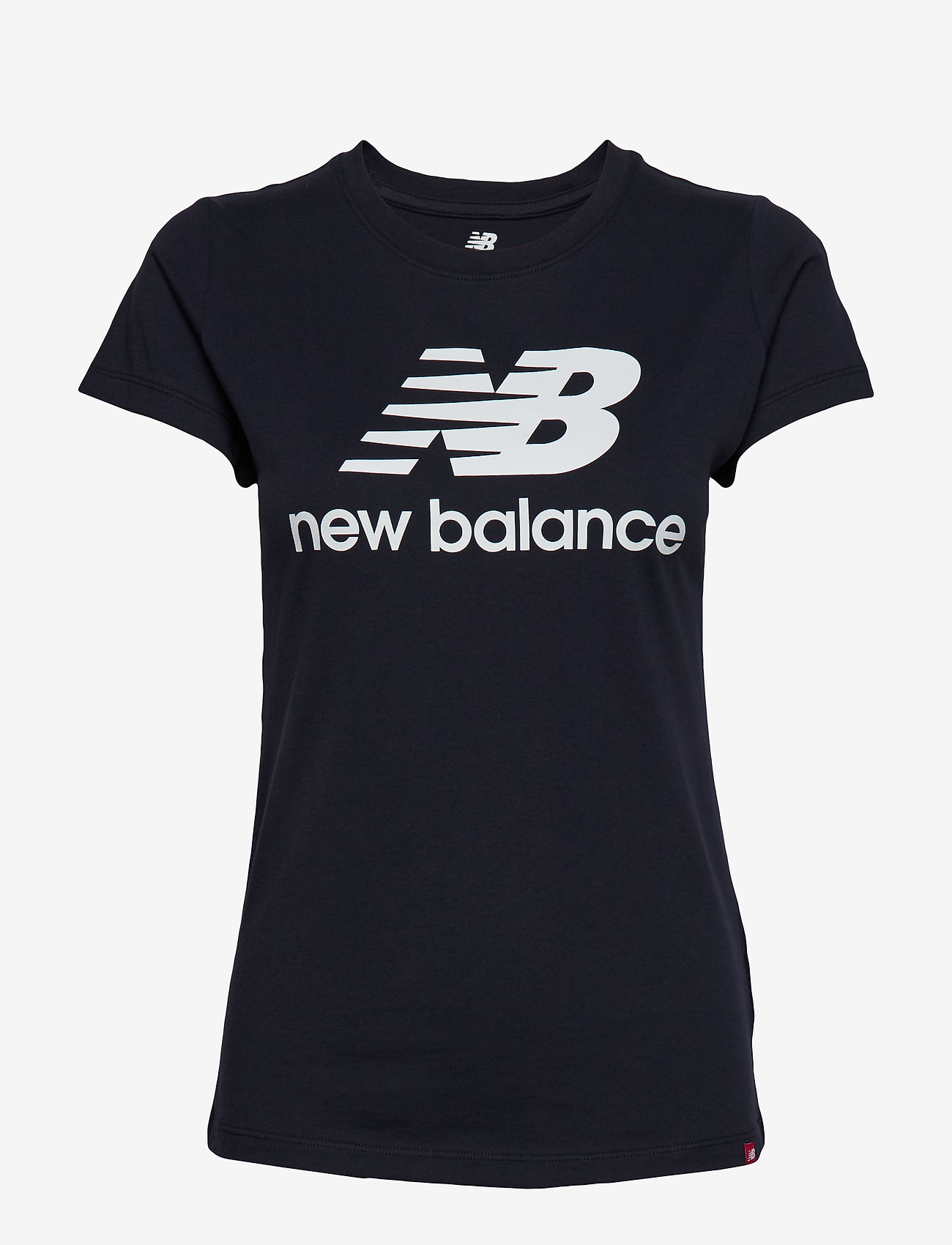 New Balance - ESSENTIALS STACKED LOGO TEE - t-shirts - eclipse - 0