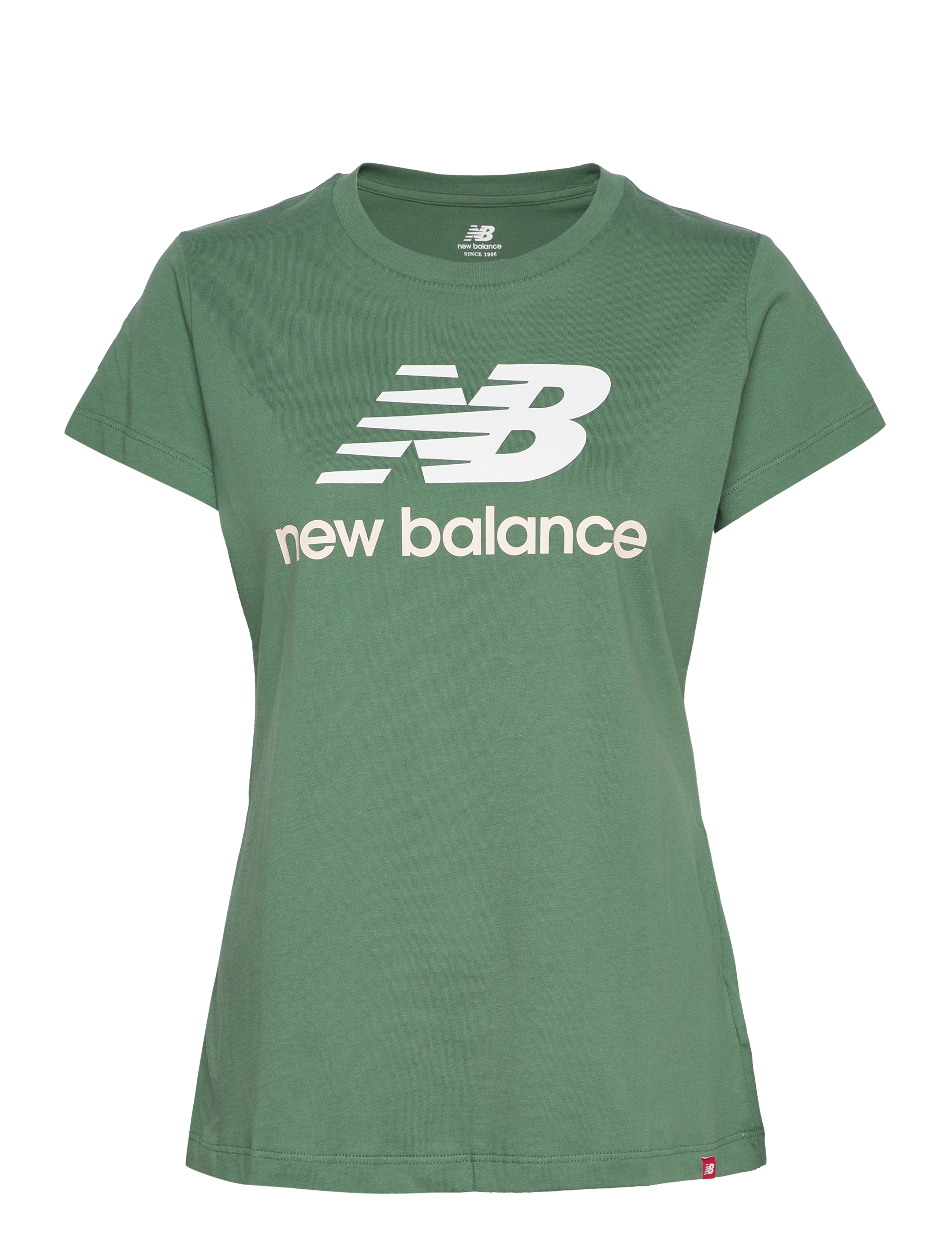 ESSENTIALS STACKED LOGO TEE - JADE