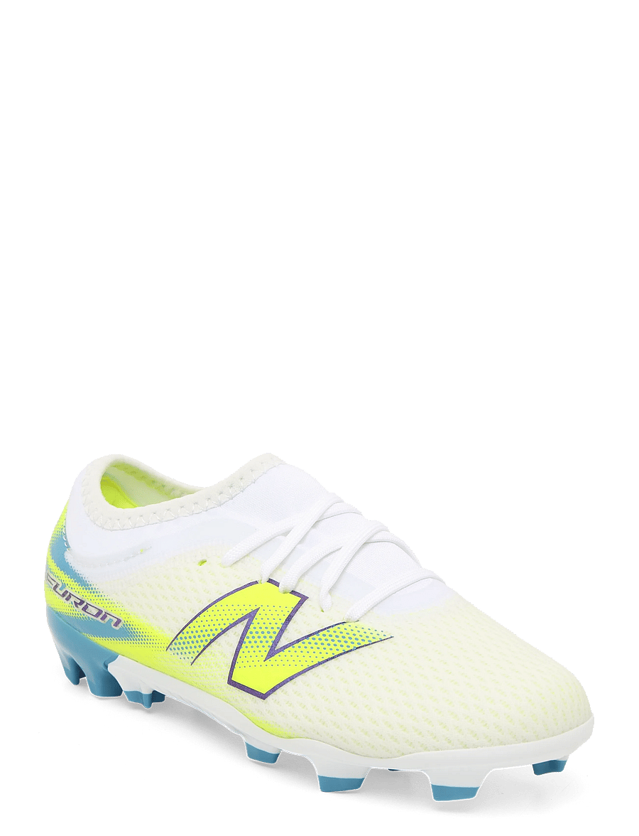 New Balance - Furon v9 Team Junior FG - fodboldstøvler - white - 1