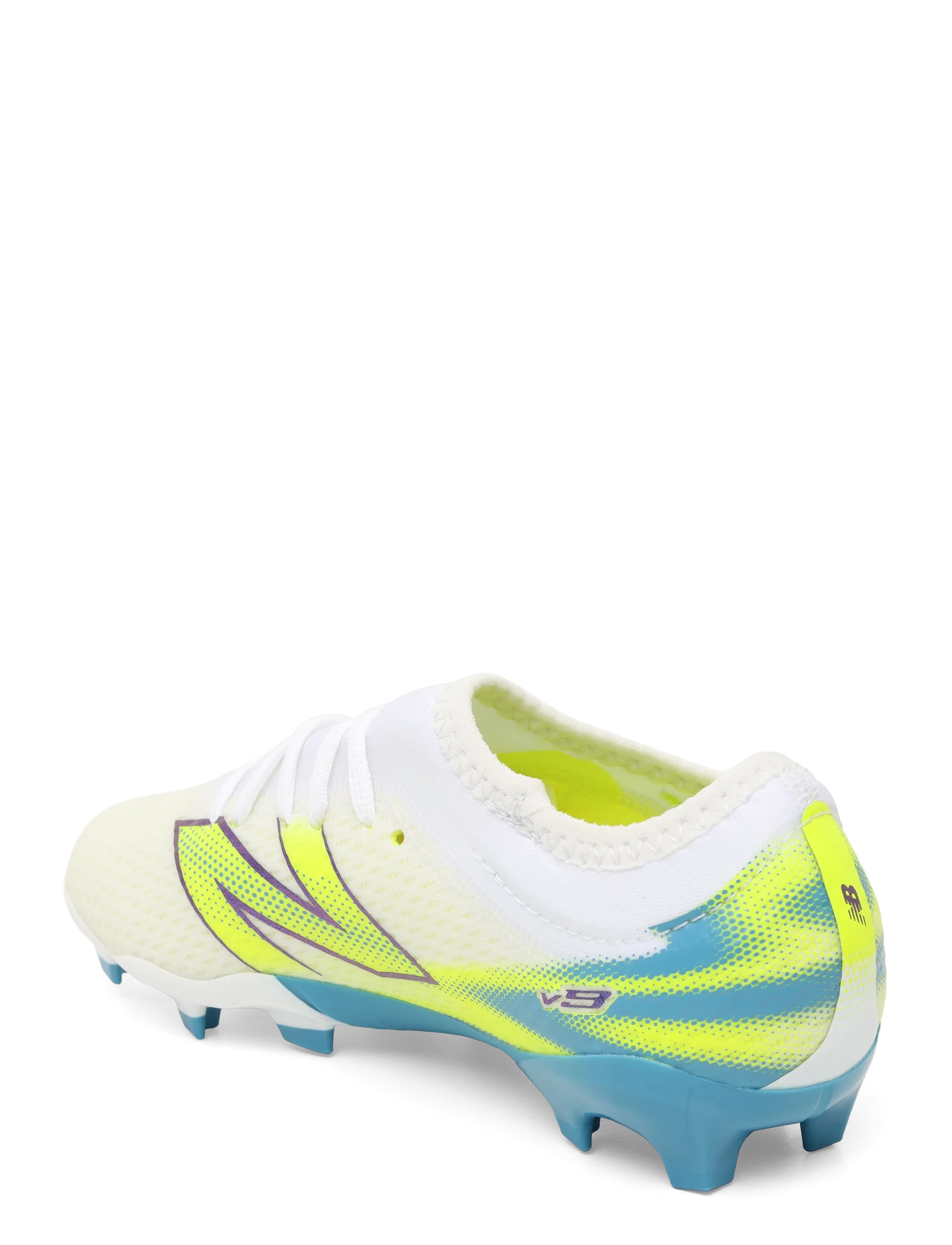 New Balance - Furon v9 Team Junior FG - fodboldstøvler - white - 2