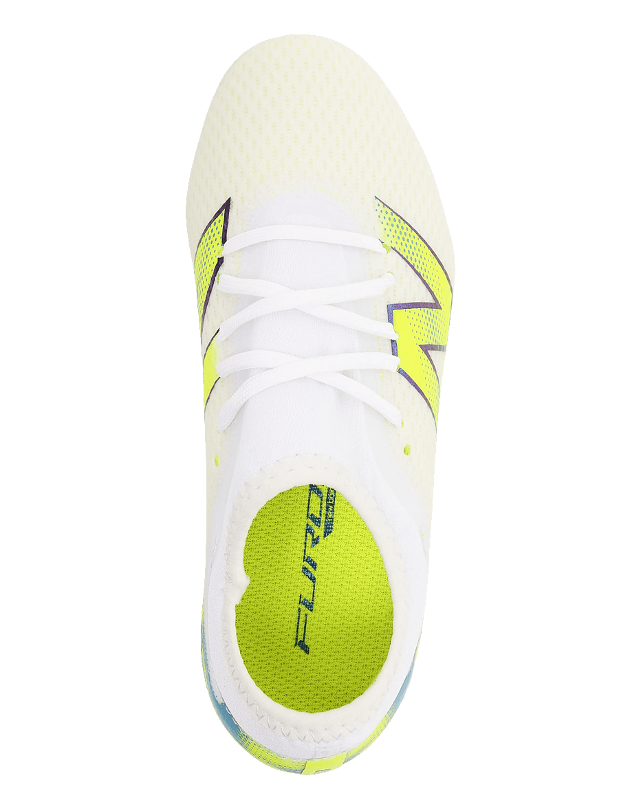 New Balance - Furon v9 Team Junior FG - fodboldstøvler - white - 3