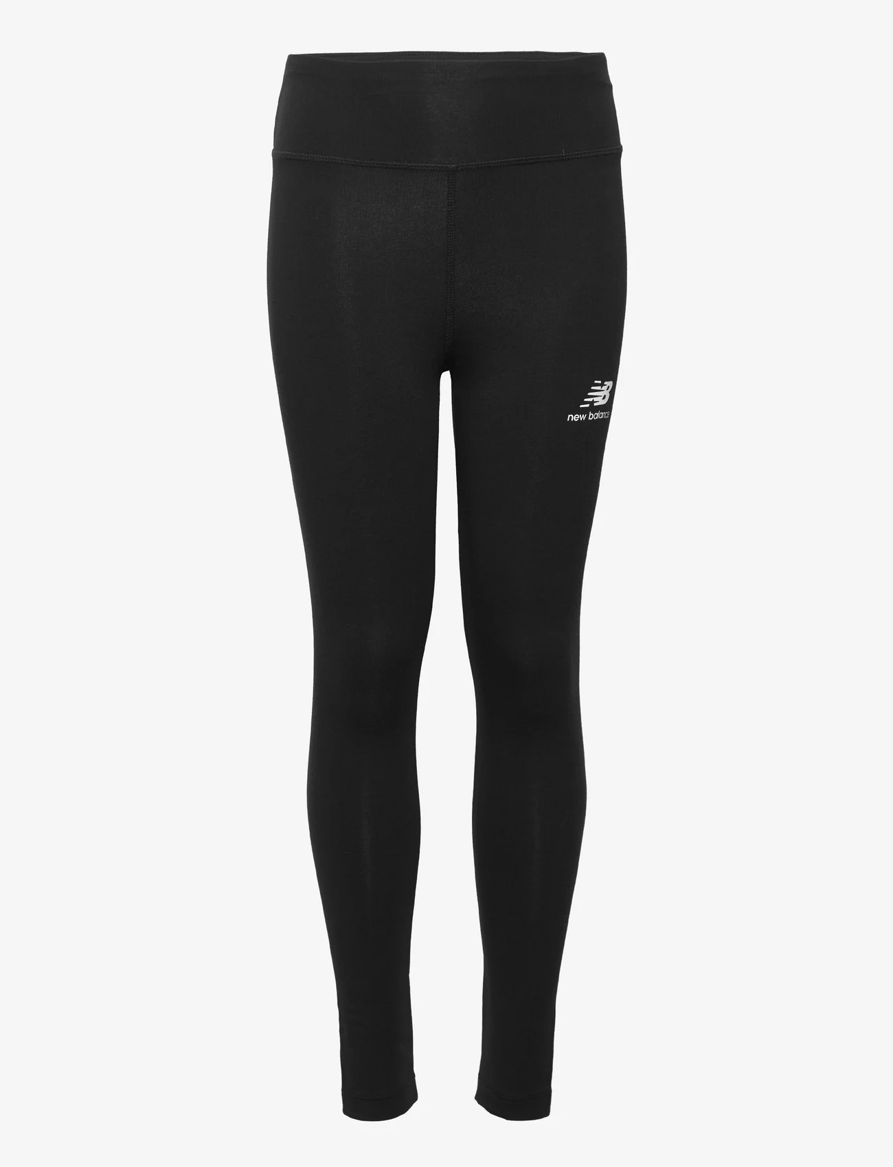 New Balance - Essentials Stacked Logo Cotton Legging - sports bottoms - black - 0