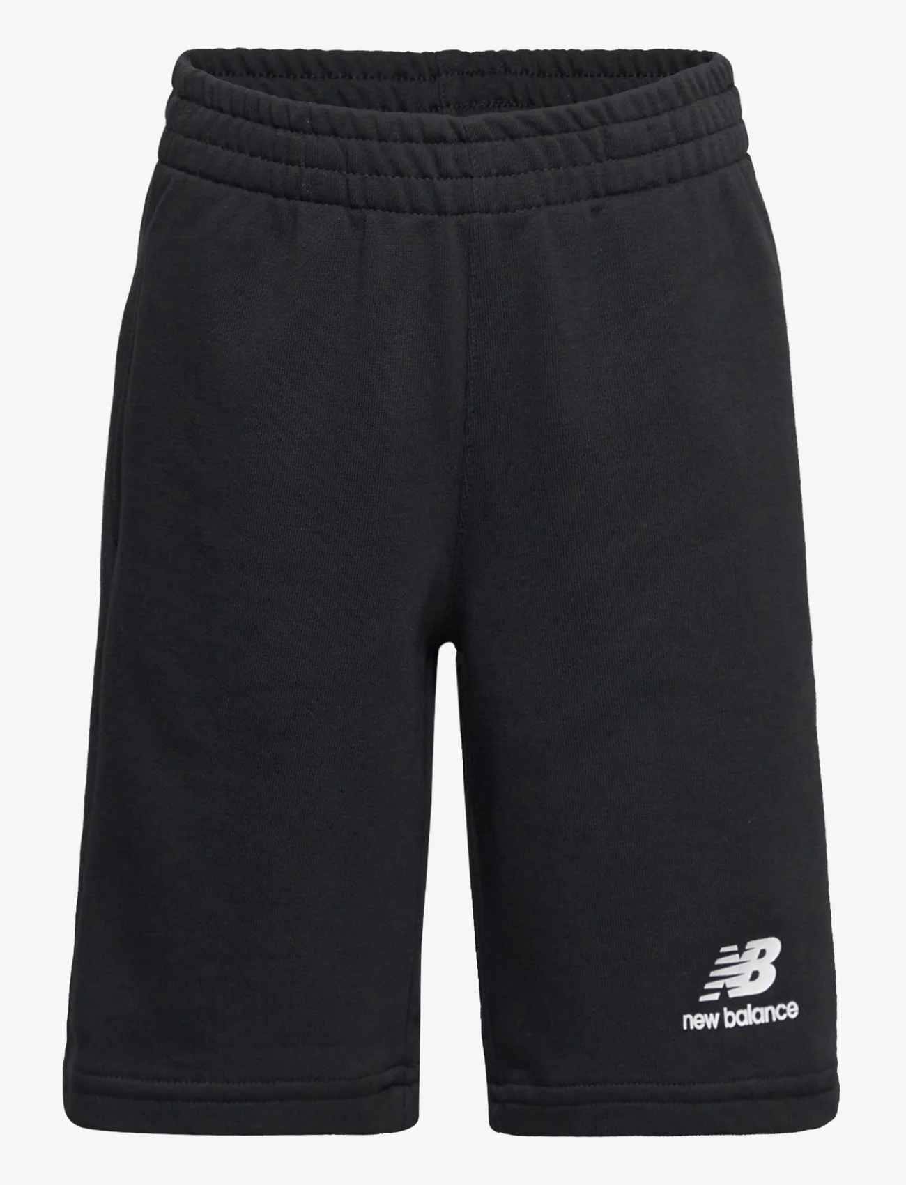 New Balance - Essentials Stacked Logo French Terry Short - sweat shorts - black - 0