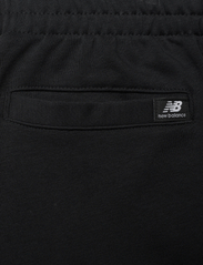 New Balance - Essentials Stacked Logo French Terry Short - mjukisshorts - black - 3