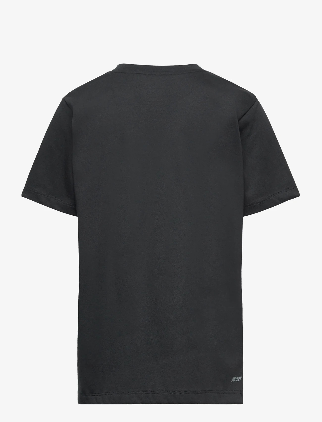 New Balance - Graphic Heathertech Tee - kortärmade t-shirts - black/yellow - 1