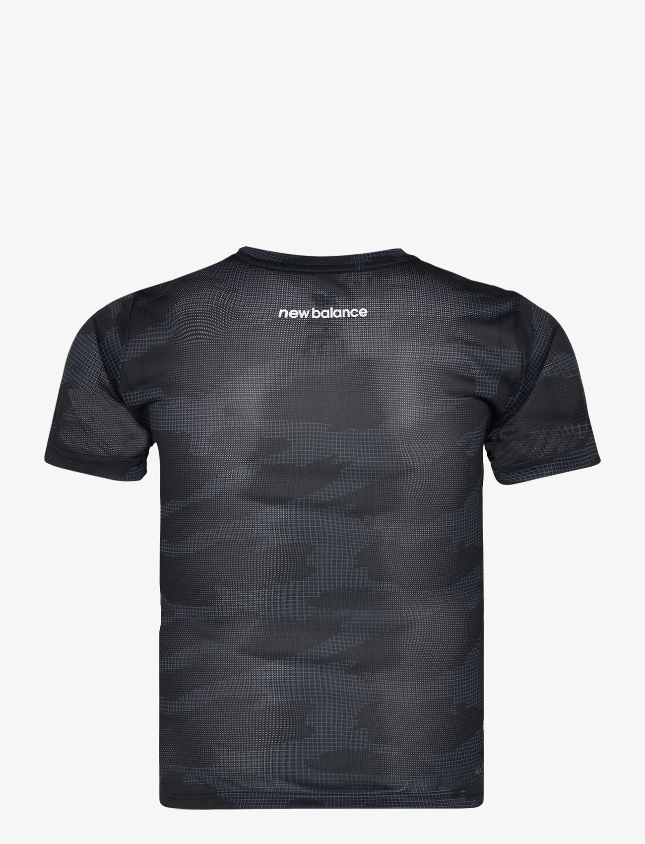 New Balance - Printed Accelerate Short Sleeve T-Shirt - sportinės palaidinukės - black multi - 1