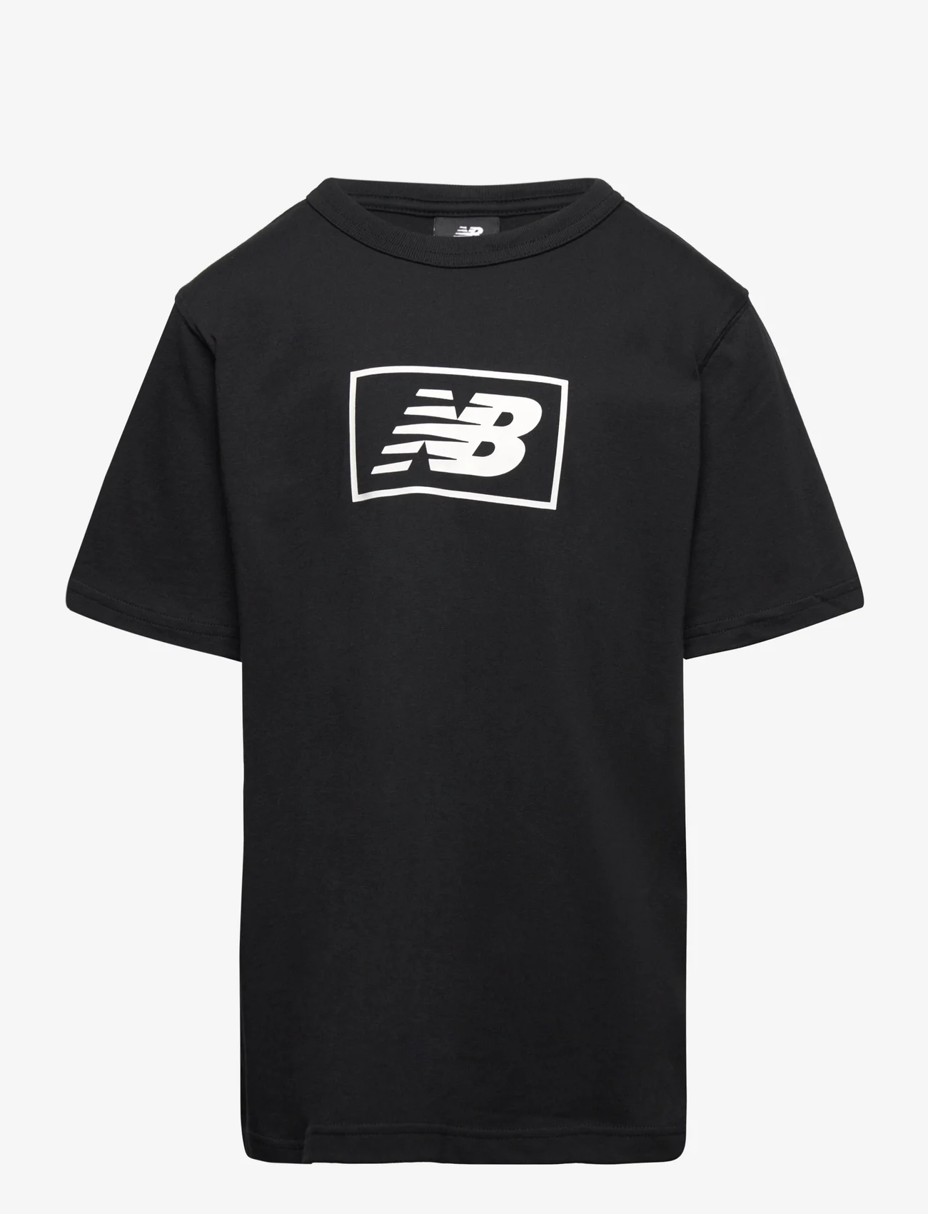 New Balance - NB Essentials Logo Tee - kortärmade t-shirts - black - 0