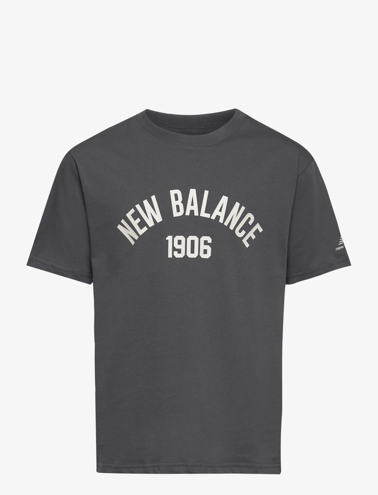 New Balance - NB Essentials Varisty Tee - kortärmade t-shirts - blacktop - 0