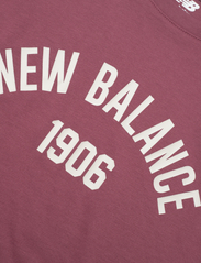 New Balance - NB Essentials Varisty Tee - lühikeste varrukatega t-särgid - washed burgundy - 2