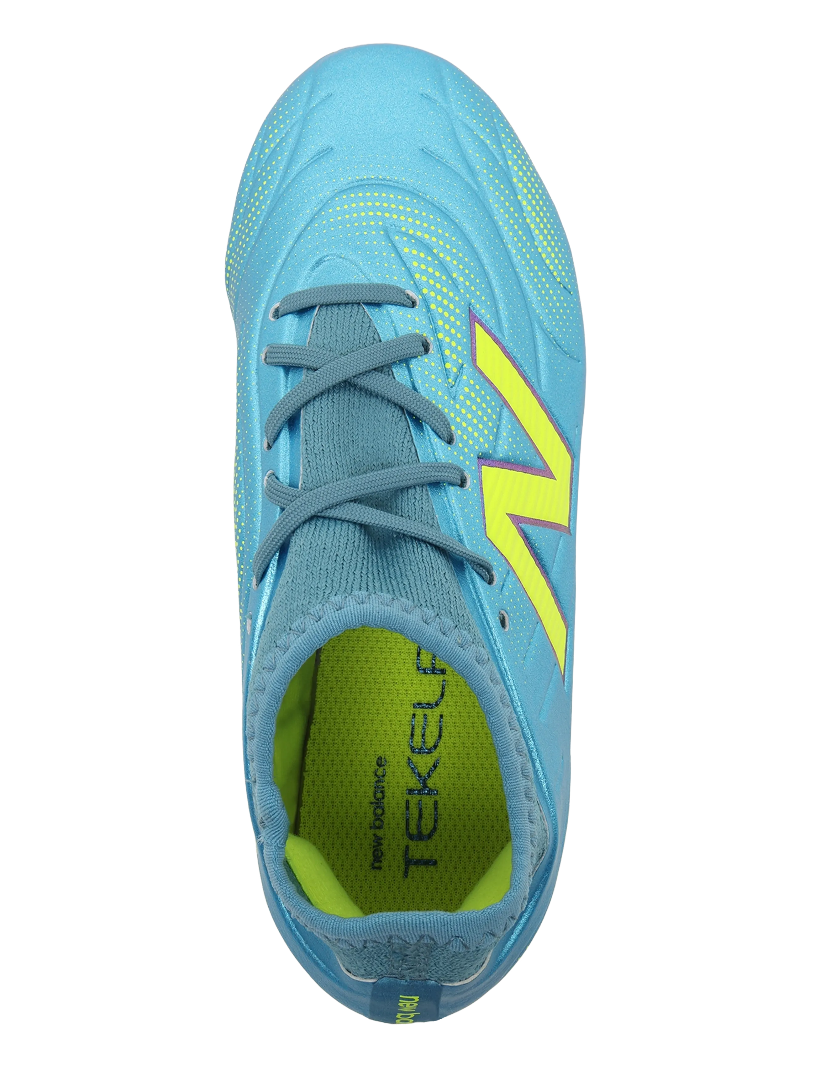 New Balance - Tekela v5 Team Low Laced Junior FG - fodboldstøvler - metallic blue - 3