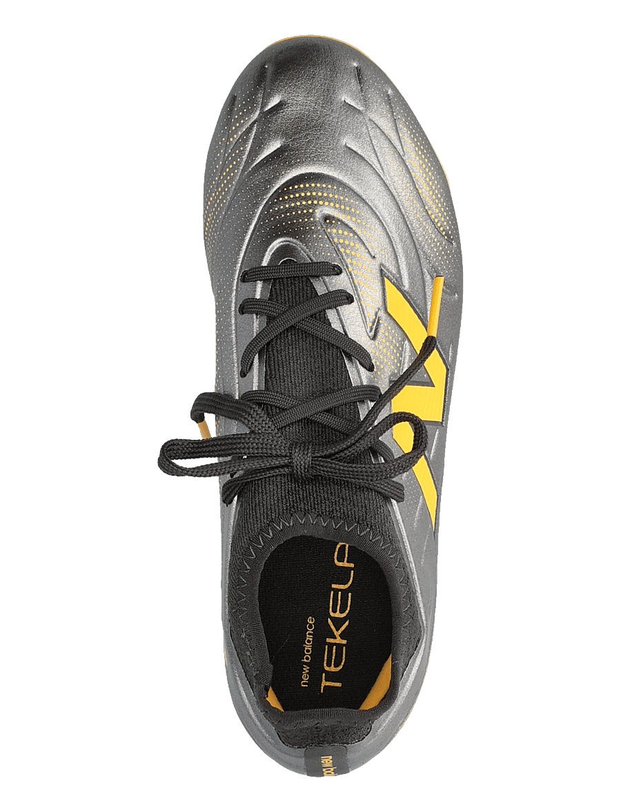 New Balance - Tekela v5 Team Low Laced Junior FG - fodboldstøvler - harbor grey - 3