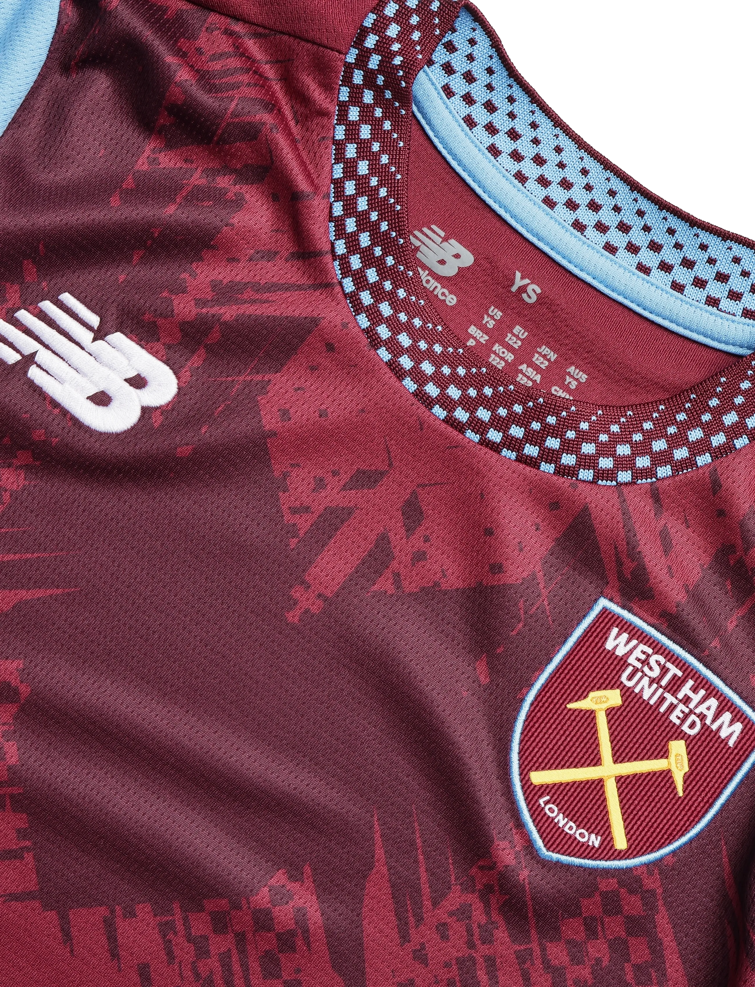 New Balance - West Ham United 26/27 Home Youth Short Sleeve Jersey - sporttoppar - home - 2