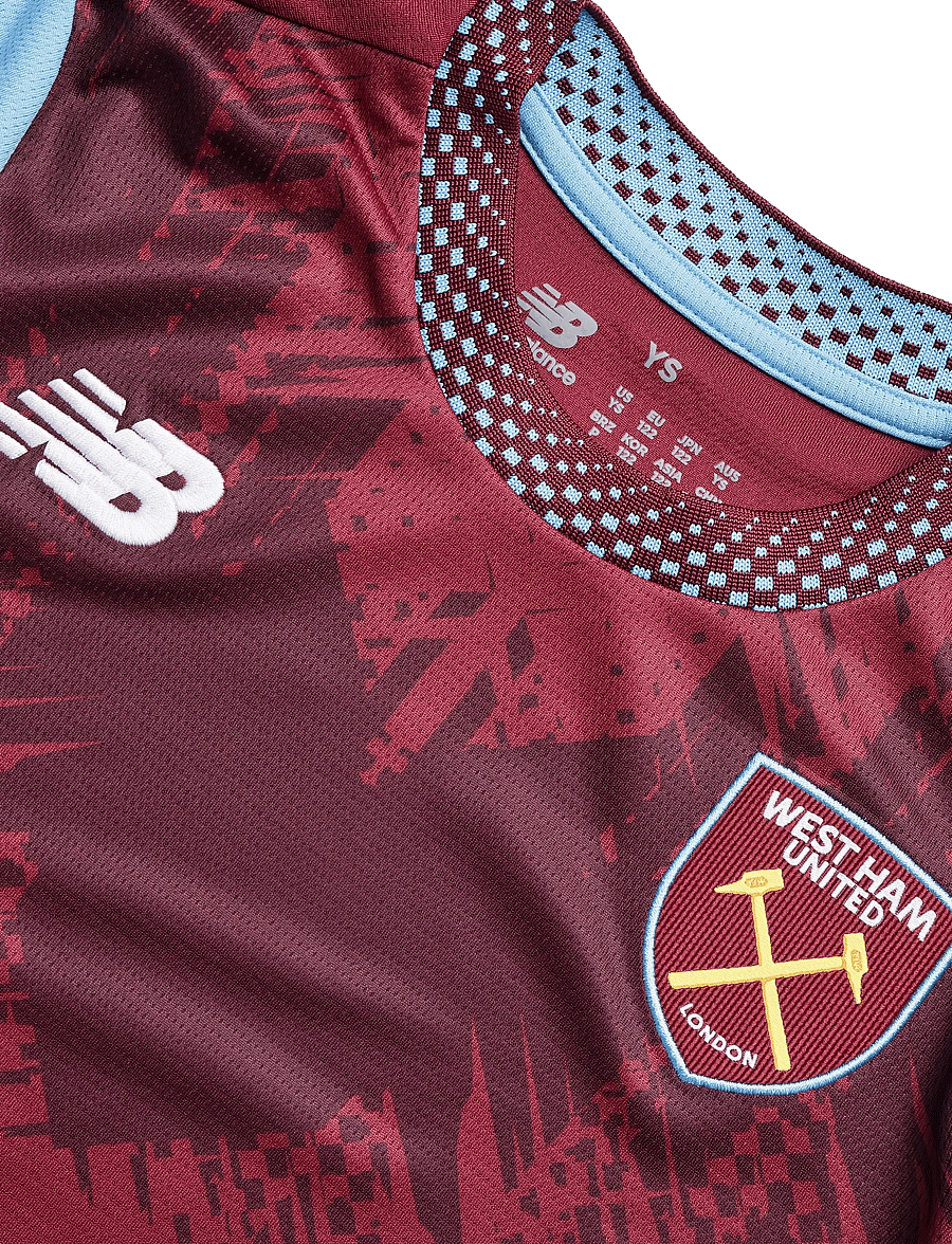 New Balance - West Ham United 26/27 Home Youth Short Sleeve Jersey - sporttoppar - home - 2