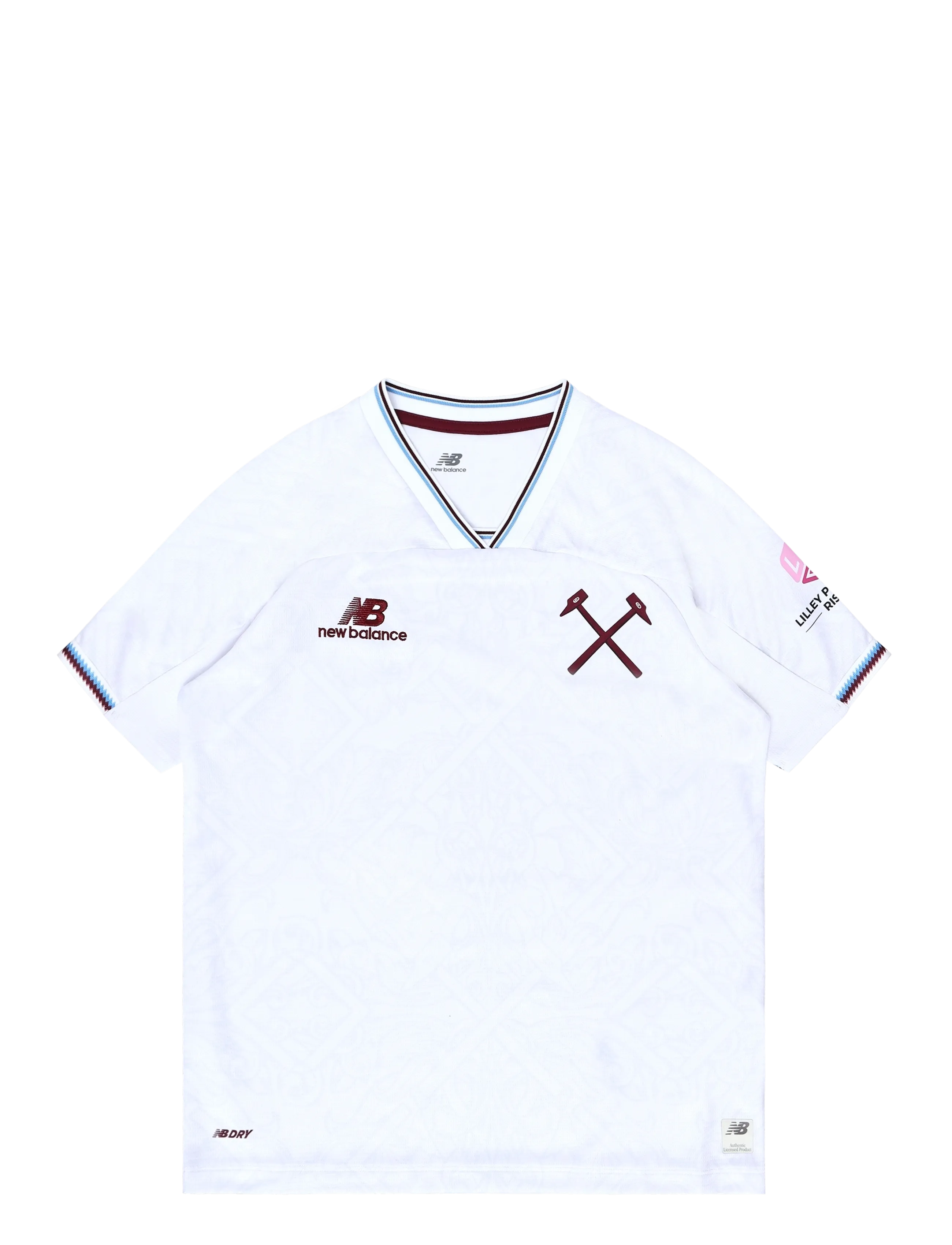New Balance West Ham United 26/27 Away Youth Short Sleeve Jersey - T-särgid - AWAY / white