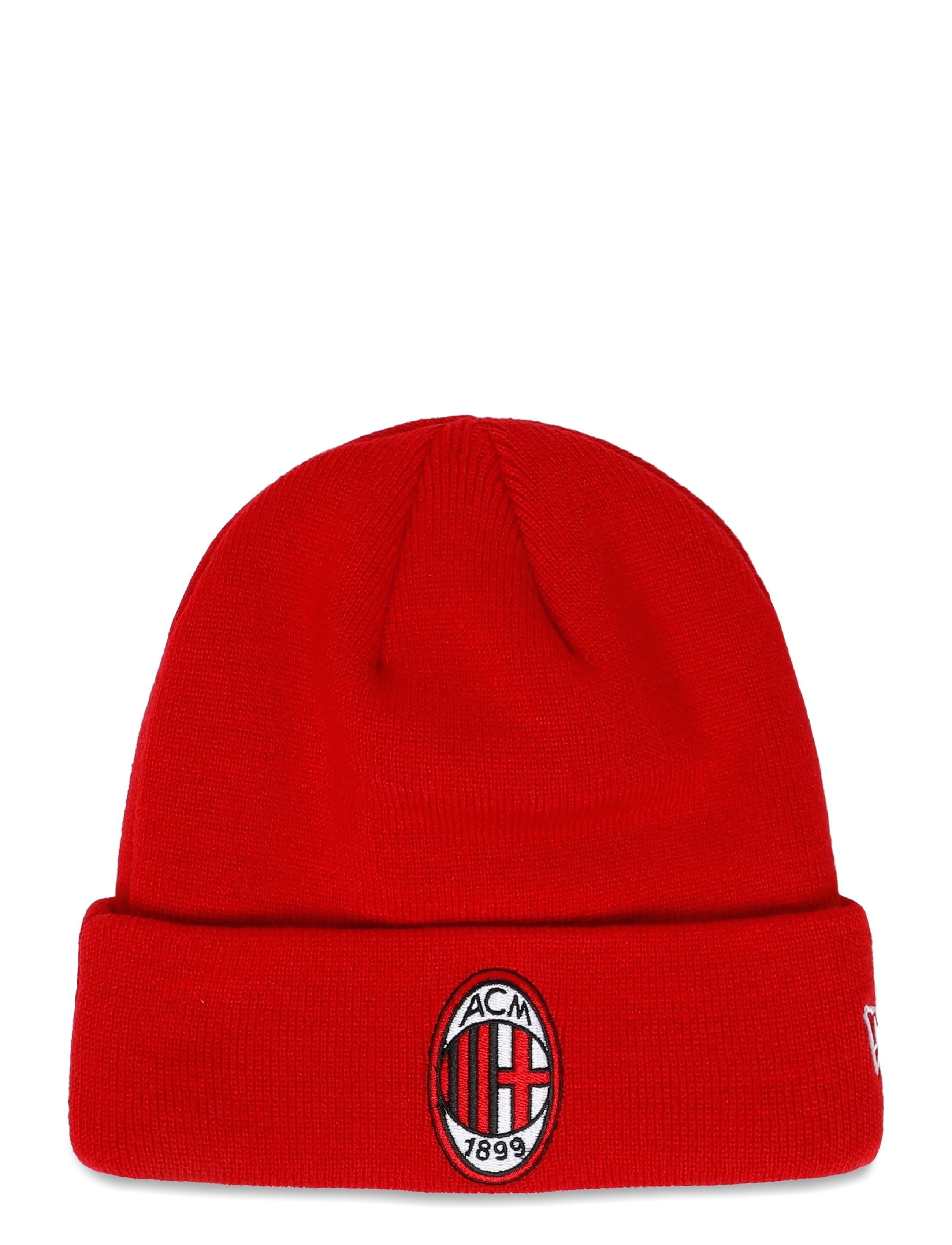 New Era Core Cuff Beanie Acmilan, Foldet Beanie, Rød, Str: ONE SIZE