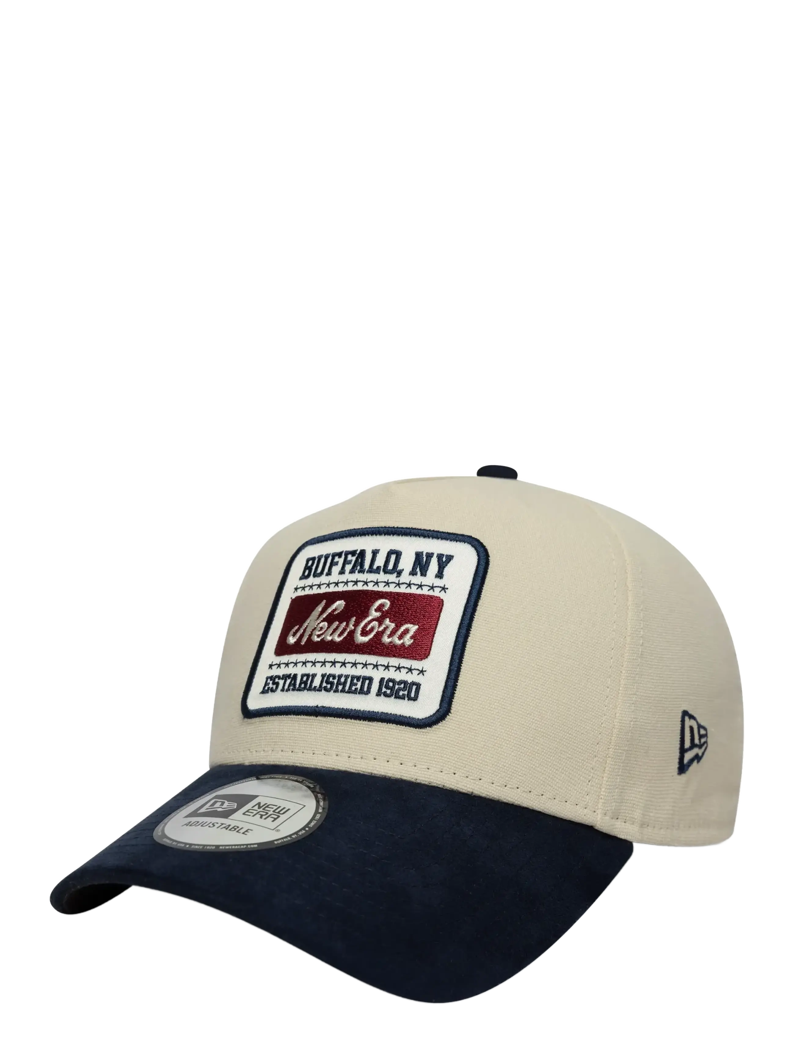 New Era NE PATCH SUEDE EFRAME NEWERA - Kappen - LTCNVY / cream