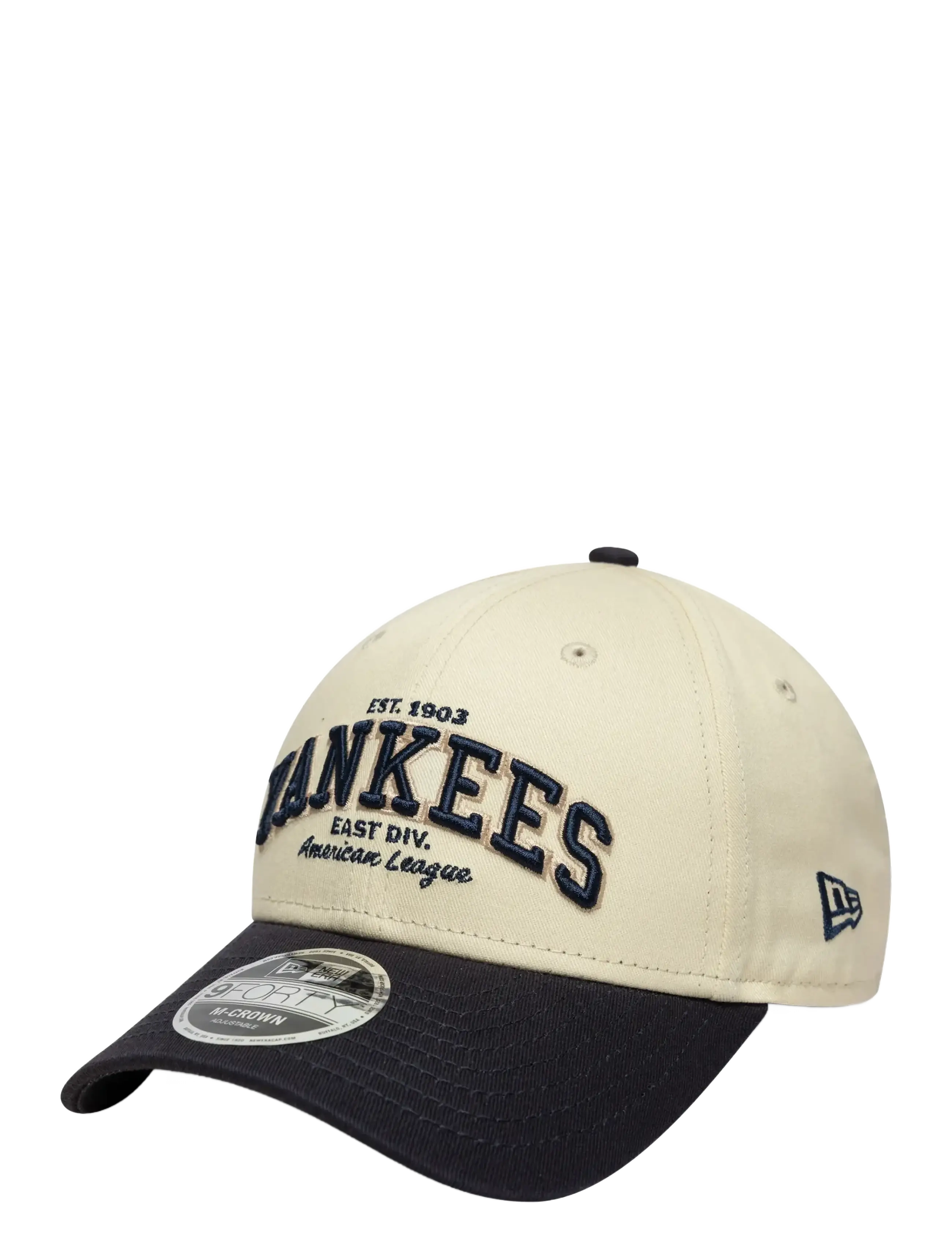 New Era WORDMARK 9FORTY MC NEYYAN - Kappen - LTCNVY / cream