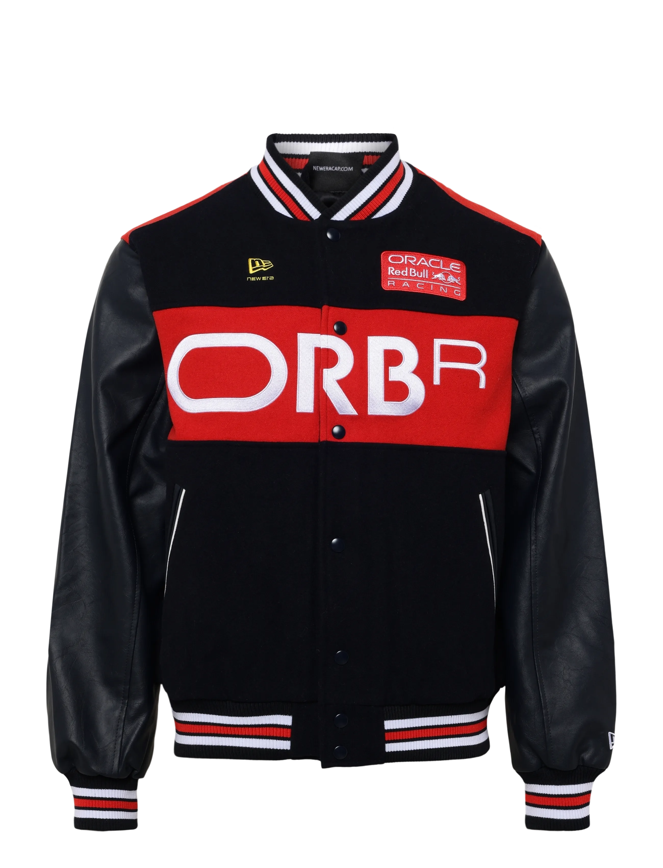 New Era Rb Wordmark Varsity Jckt Rbul, S, Sport Jackets, Schwarz - Casual Männerswear