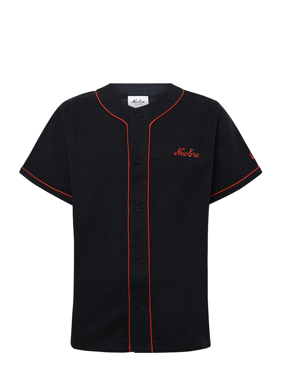 New Era - NE BASEBALL JERSEY NEWERA - short-sleeved shirts - nvy - 0