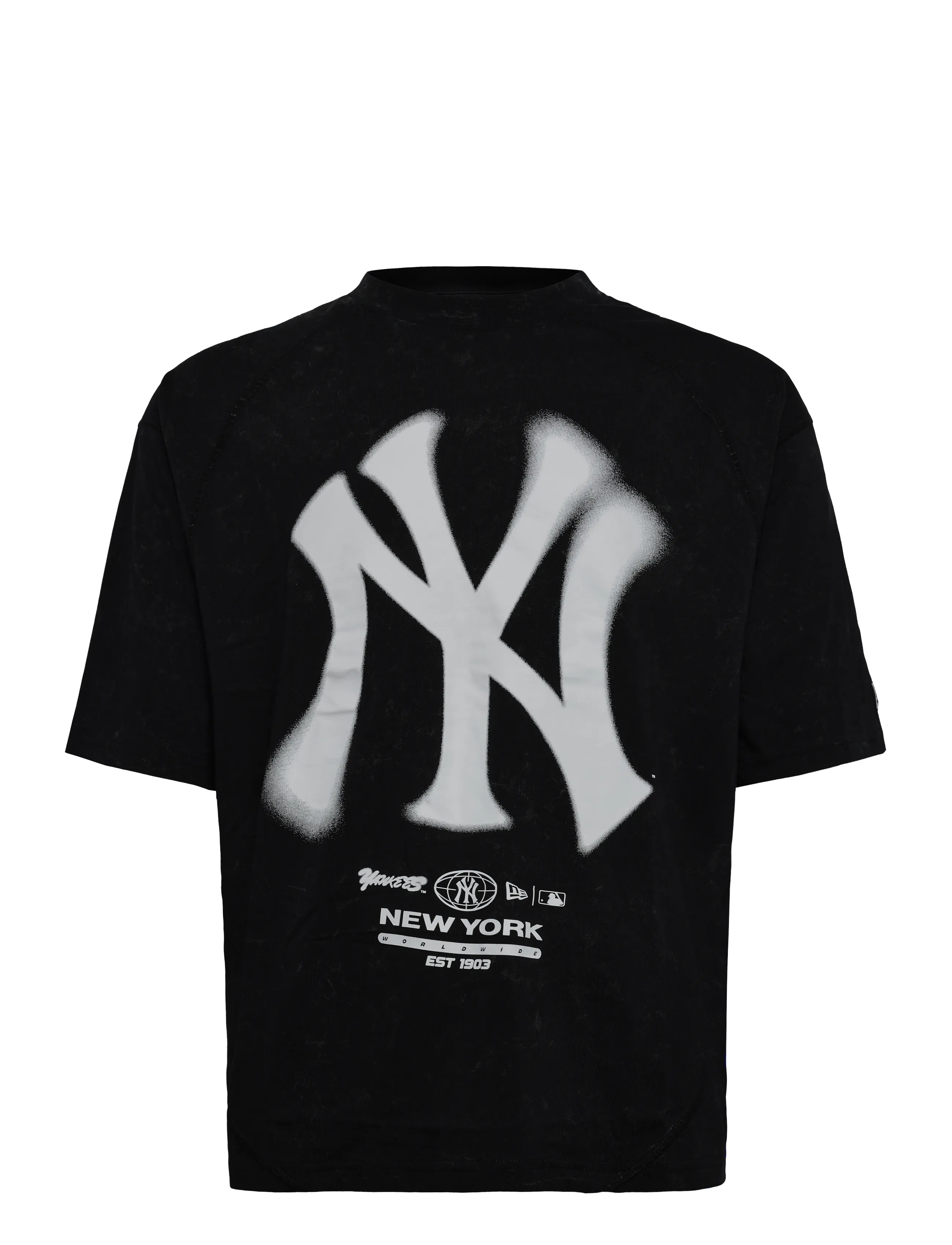 New Era MLB BOXY GRPHC TEE NEYYAN - Vis alt - BLK / black
