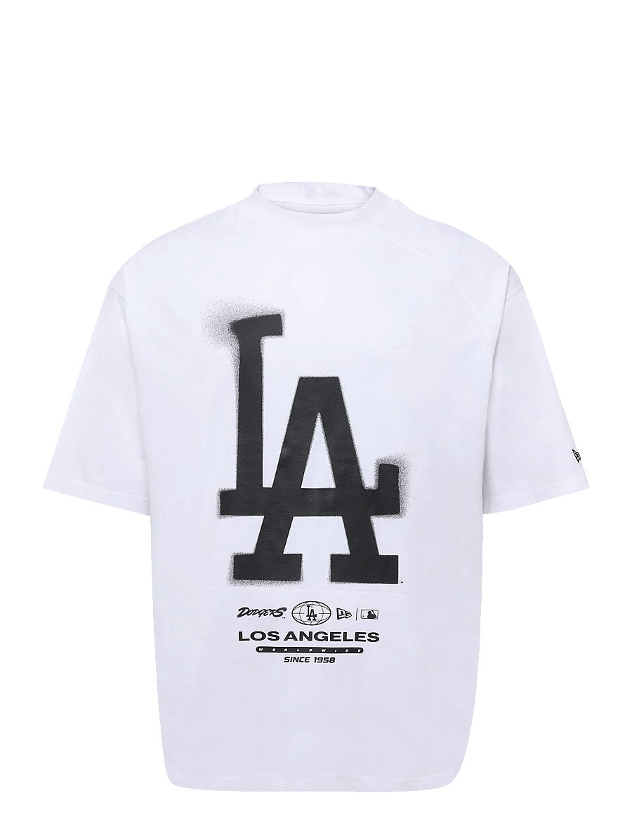 New Era - MLB BOXY GRPHC TEE LOSDOD - kortærmede t-shirts - whi - 0