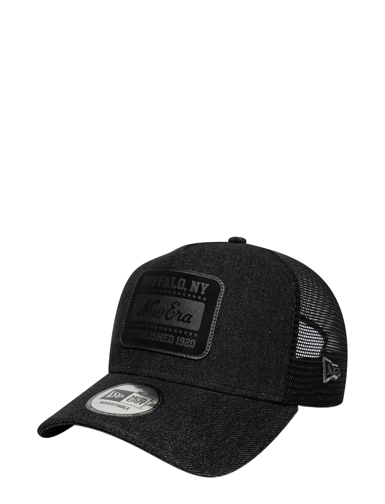 New Era NE PATCH DENIM TRUCKER NEWERA - Vis alt - BLK / black