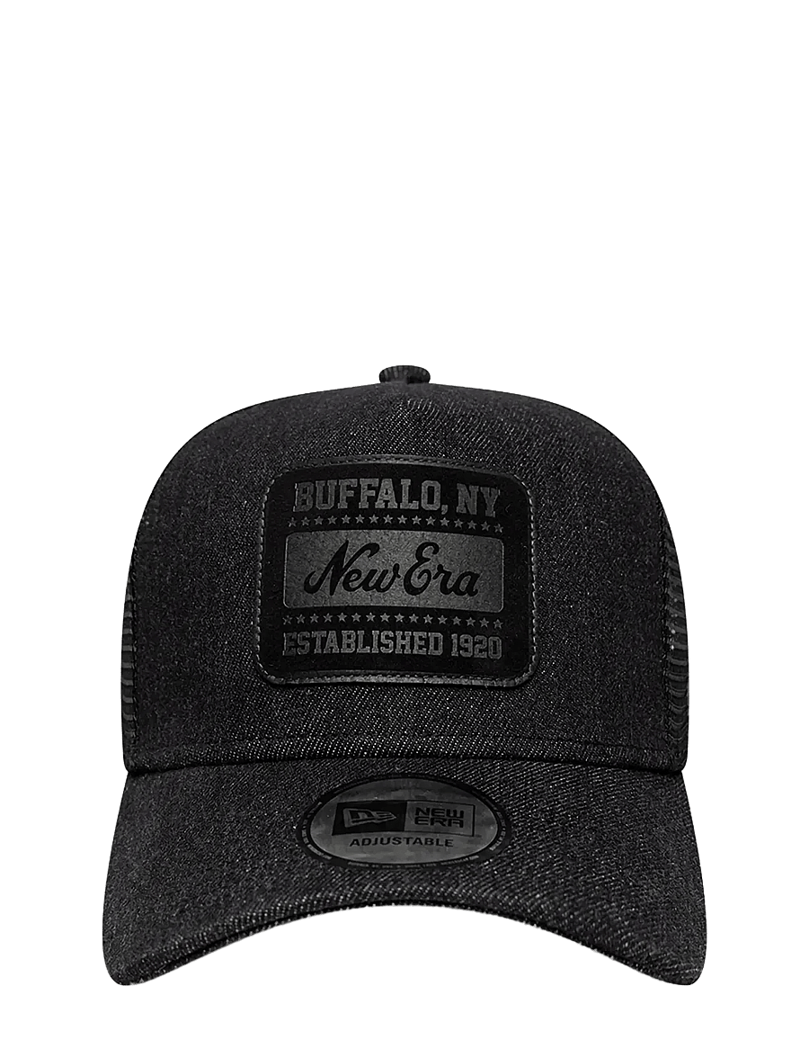 New Era - NE PATCH DENIM TRUCKER NEWERA - nokamütsid - blk - 1