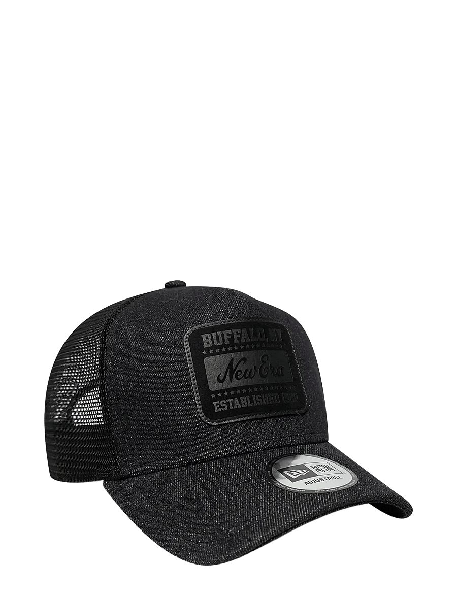 New Era - NE PATCH DENIM TRUCKER NEWERA - nokamütsid - blk - 2