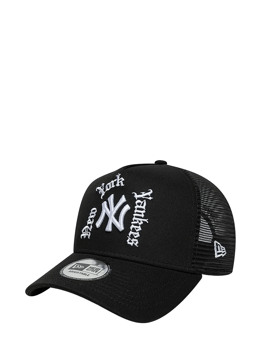 New Era - WORDMARK TRUCKER NEYYAN - nokamütsid - blk - 0
