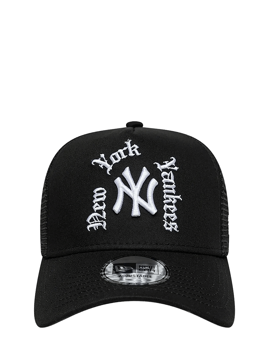 New Era - WORDMARK TRUCKER NEYYAN - nokamütsid - blk - 1