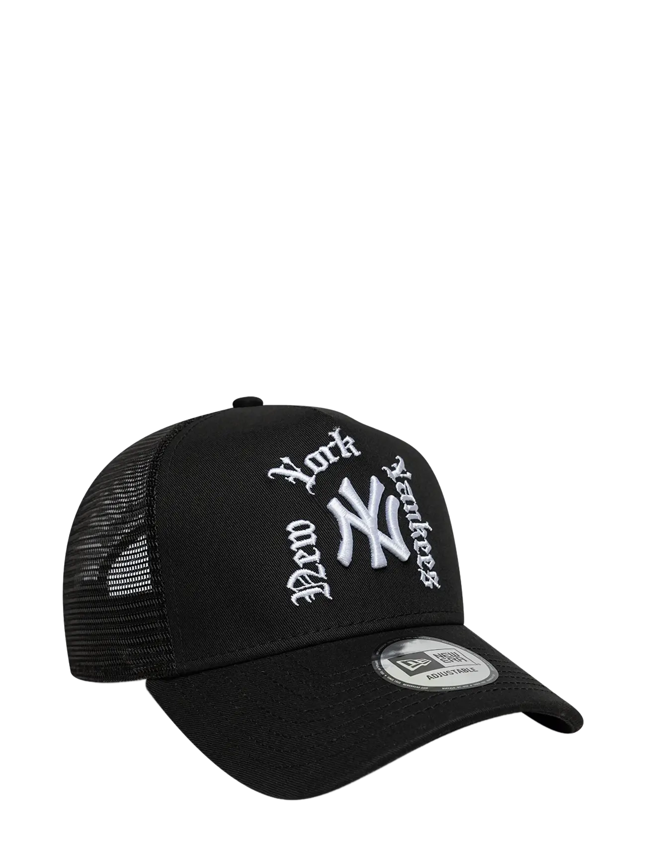 New Era - WORDMARK TRUCKER NEYYAN - nokamütsid - blk - 2