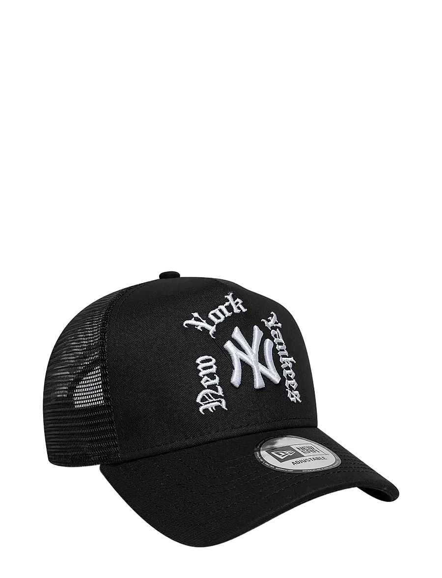 New Era - WORDMARK TRUCKER NEYYAN - nokamütsid - blk - 2