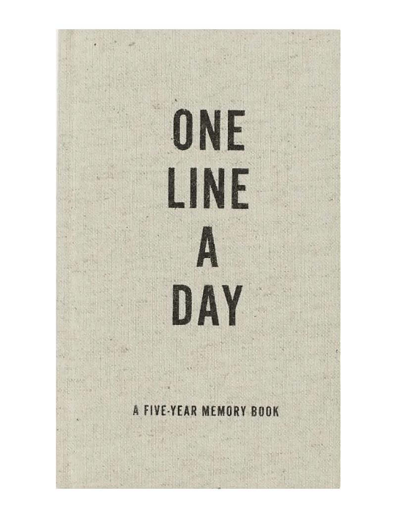 New Mags - Canvas One Line a Day - coffee table books - beige - 0