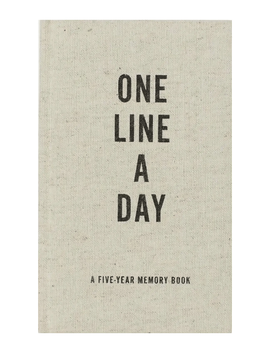 New Mags - Canvas One Line a Day - raamatud - beige - 0