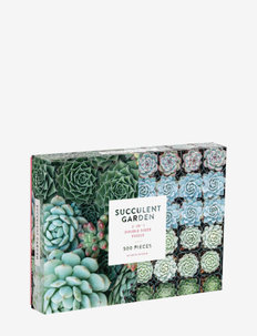 Succulent Garden 2-Sided 500 Piece Puzzle, New Mags