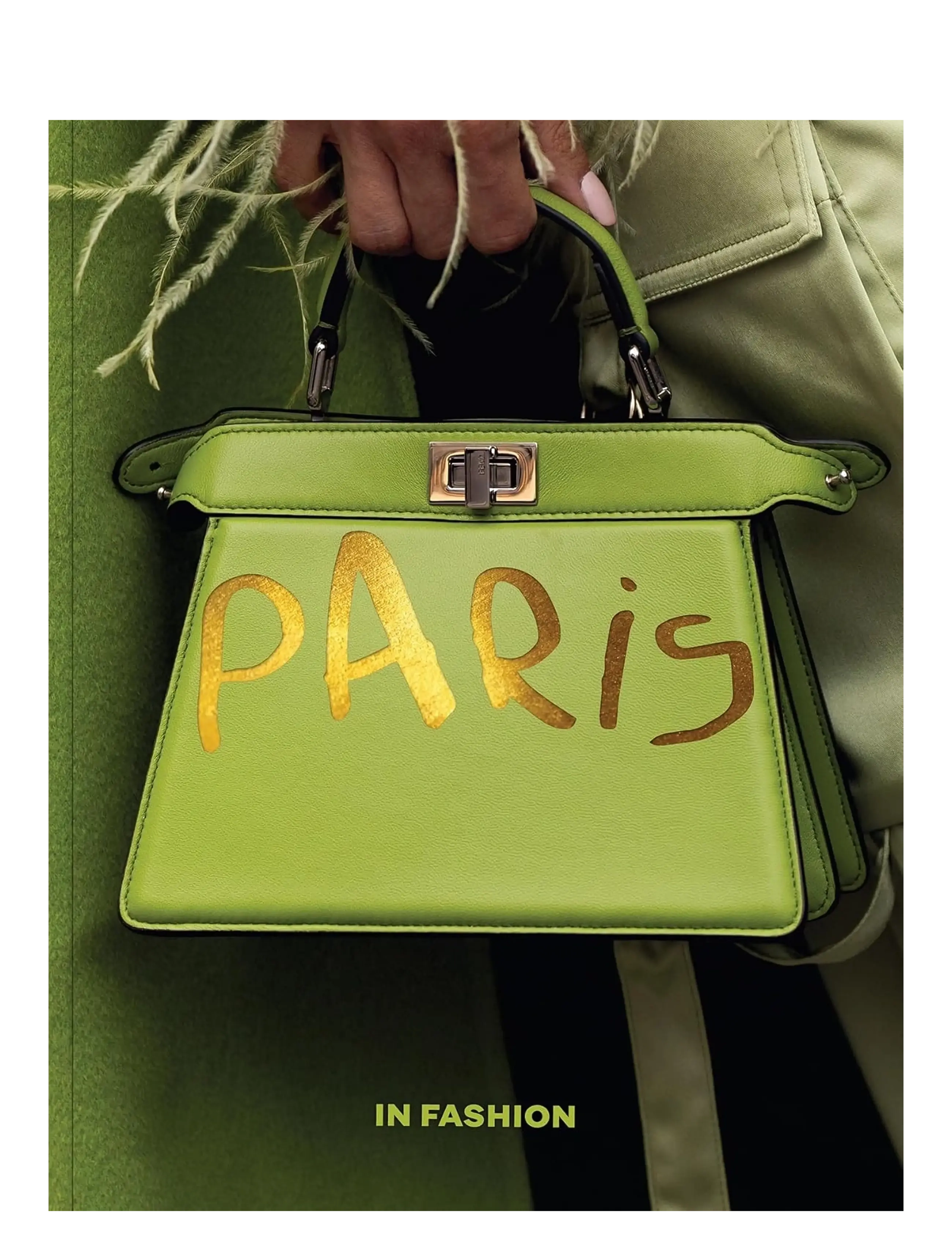 New Mags Paris - In Fashion, 24X3.5X30 cm, Green, Dekoration > Bøger, Unisex