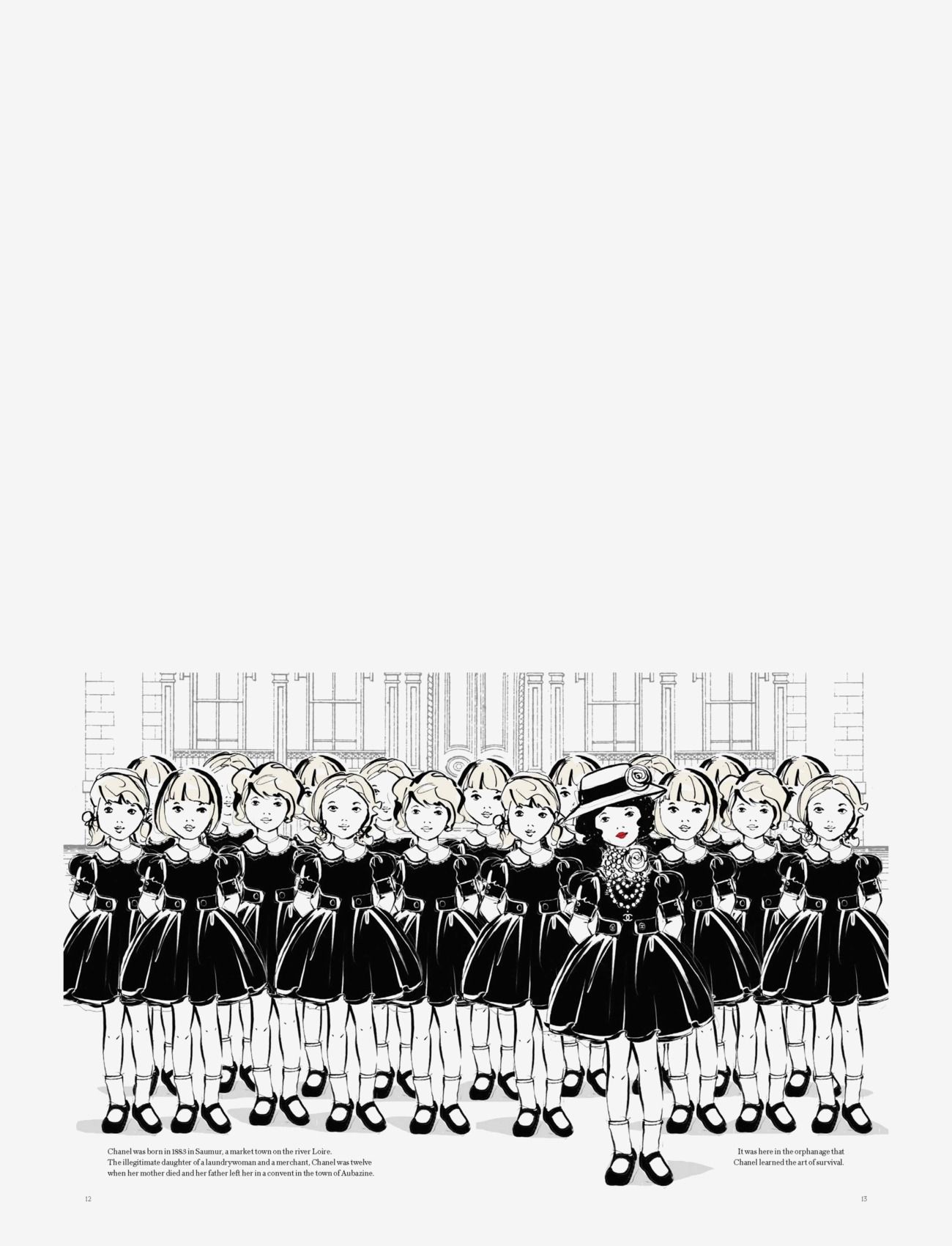 New Mags - Coco Chanel - The Illustrated World of a Fashion Icon - coffee table böcker - black - 2