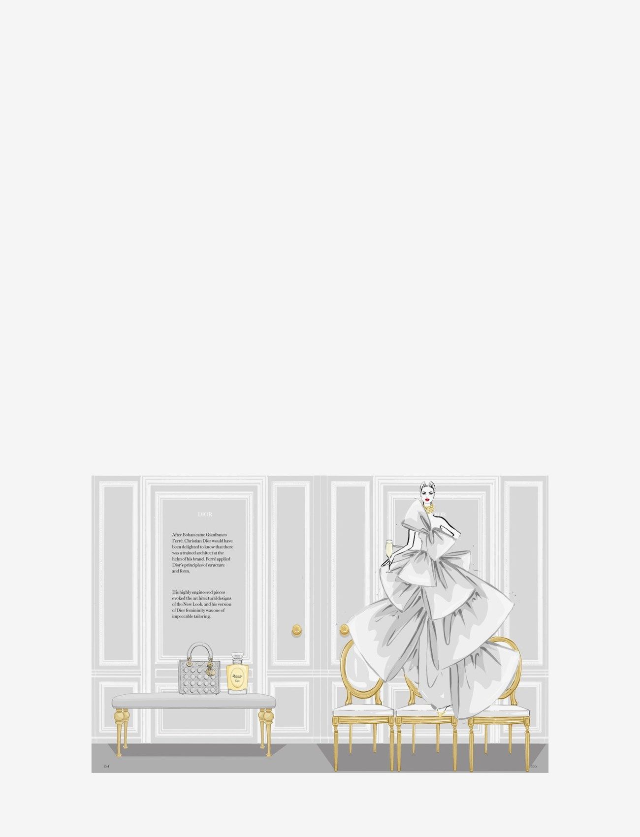 New Mags - Christian Dior: The Illustrated World of a Fashion Master - cadeau de saint valentin - grey - 3