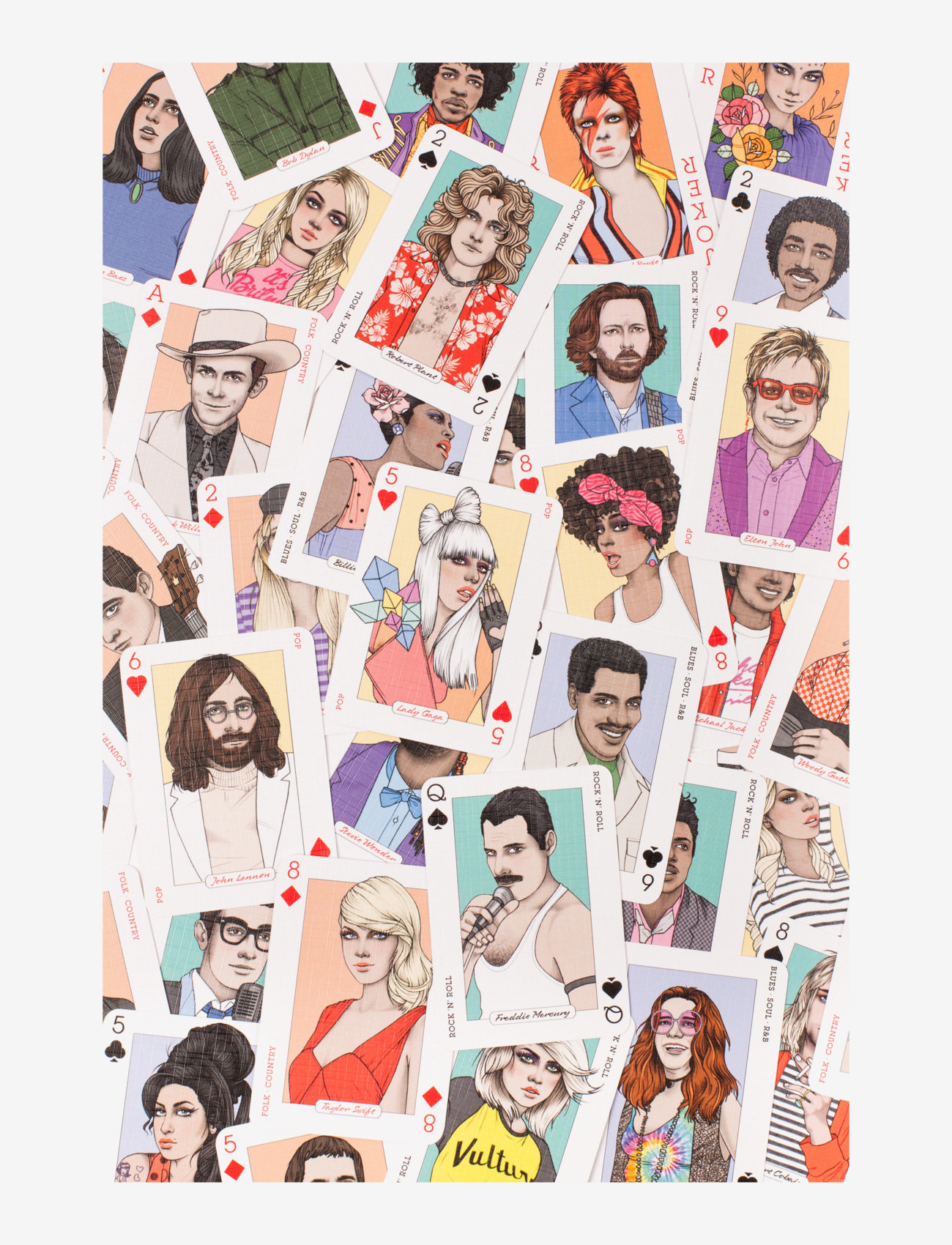 New Mags - MUSIC playing Cards - valentinstaggeschenke - multicolor/orange - 2