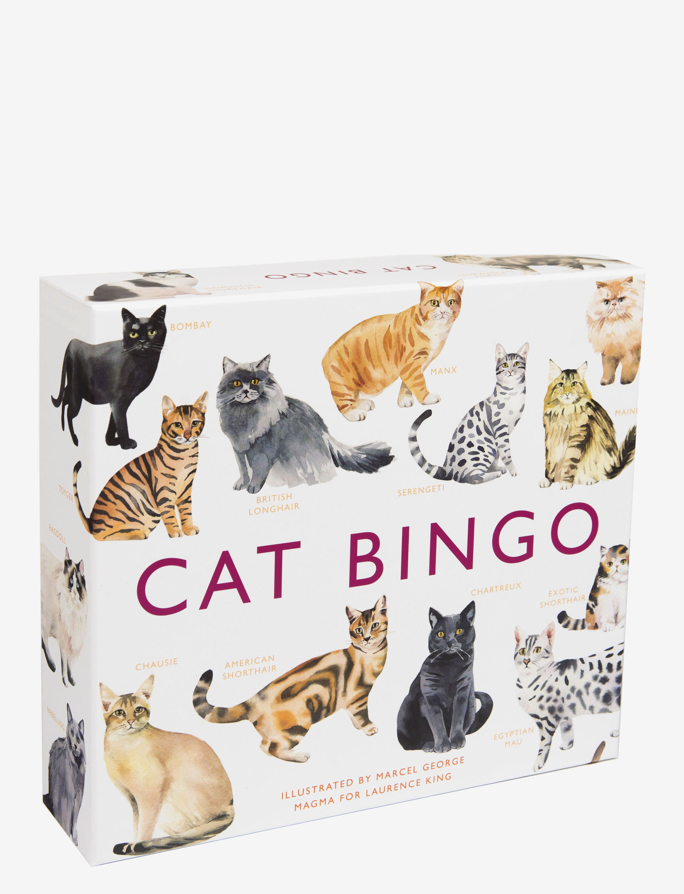 New Mags Cat Bingo, 23.5X26X6.5 cm, Multi/patterned, Puslespil Og Spil > Spil, Unisex