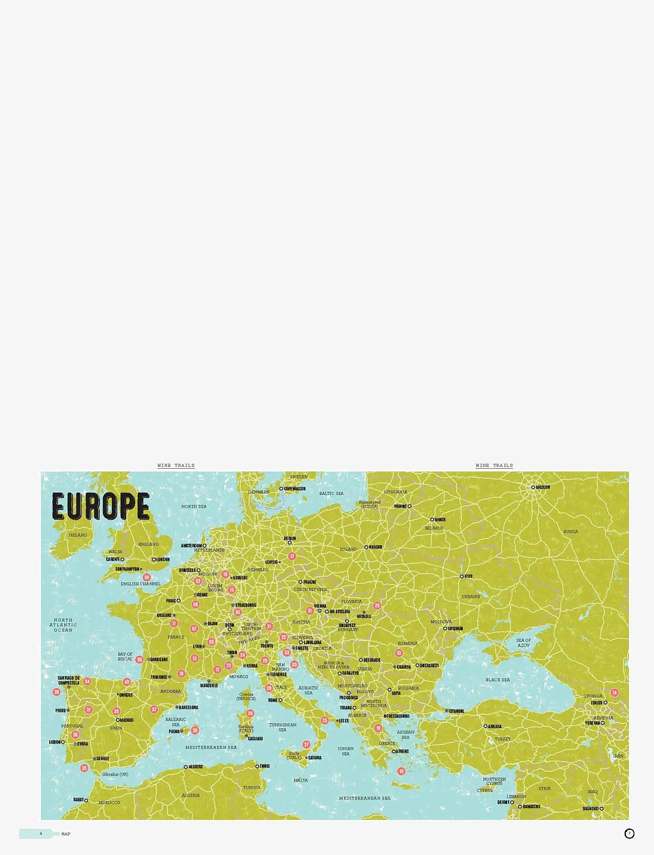 New Mags - Wine Trails - Europe - coffee table books - multi coloured - 5