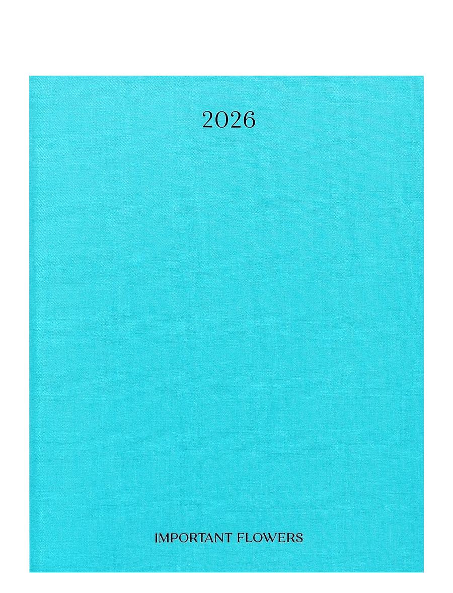 New Mags - The Important Flowers Planner 2026 - kalender & notizbücher - turquoise - 0