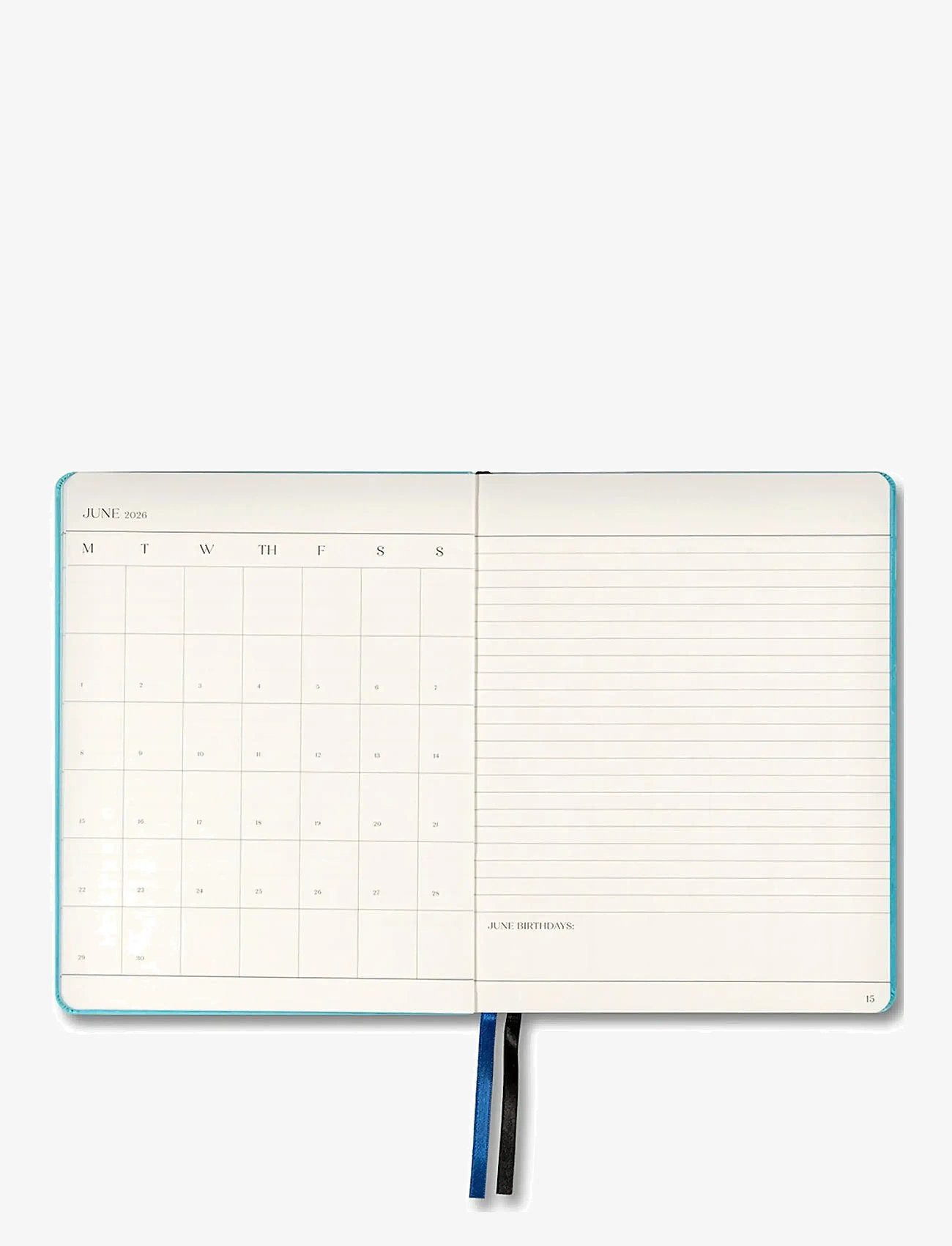 New Mags - The Important Flowers Planner 2026 - köp efter pris - turquoise - 2