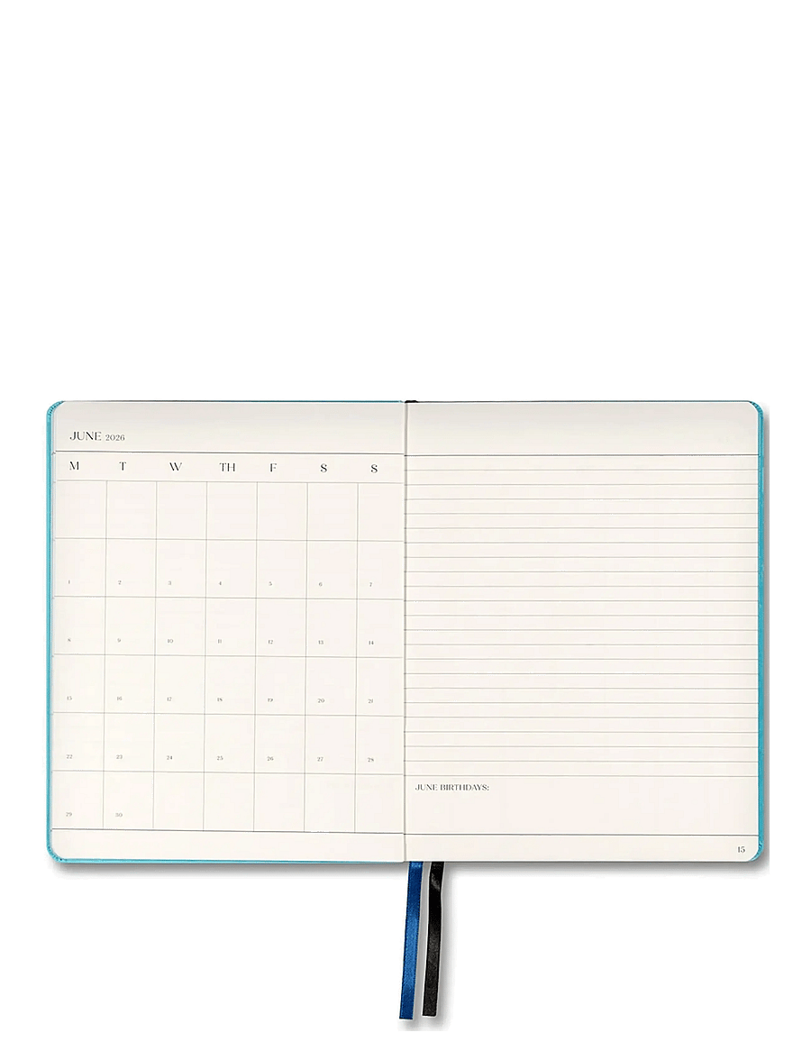 New Mags - The Important Flowers Planner 2026 - kalender & notizbücher - turquoise - 2