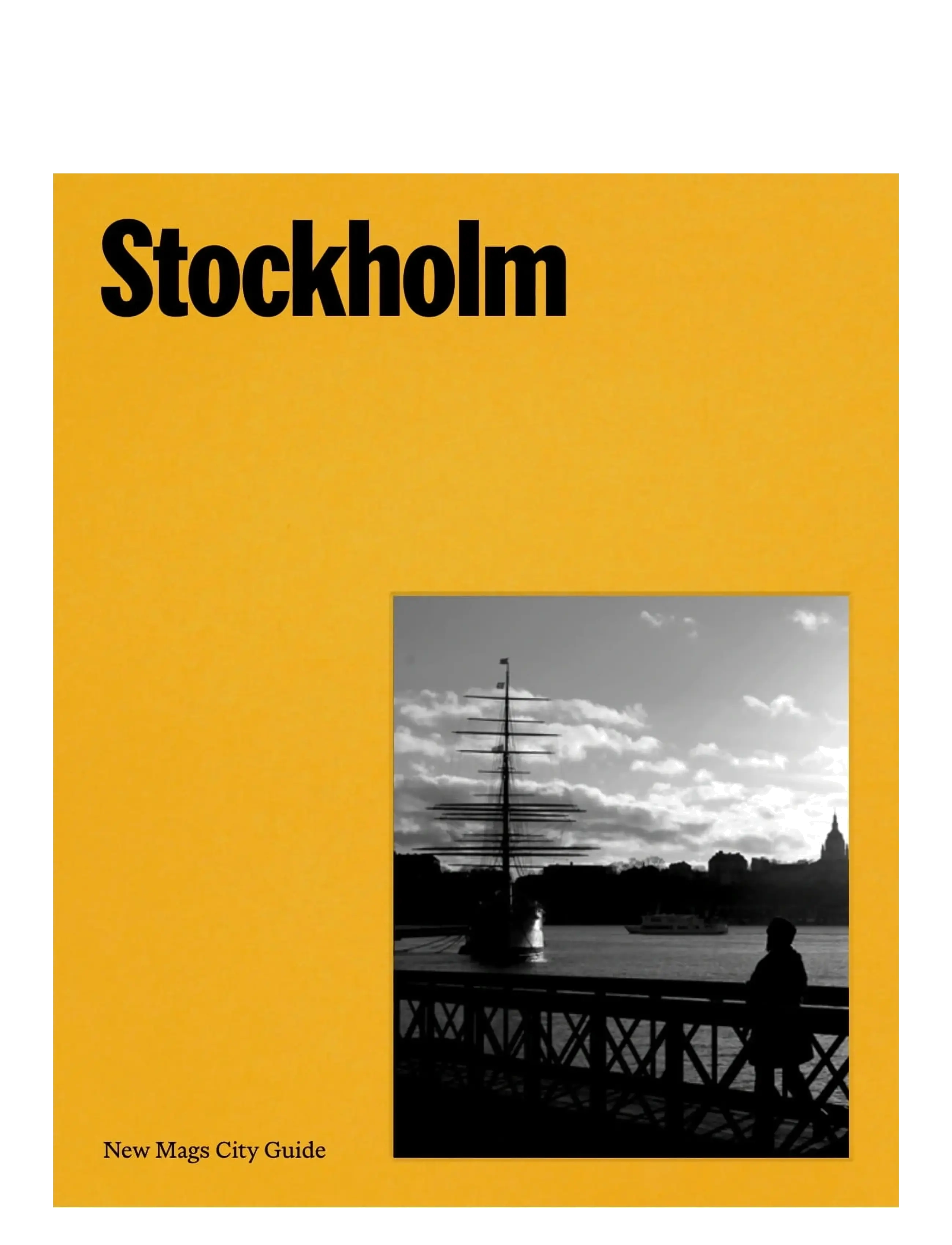 New Mags Stockholm, 13.5X1.5X16.5 cm, Yellow, Dekoration > Bøger, Unisex